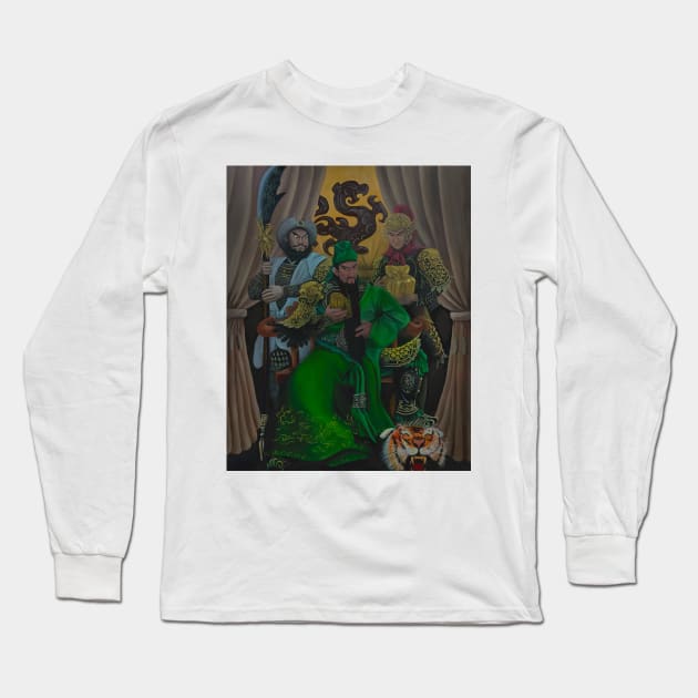 Three Kingdoms, Guan Yu,  Tiger General Long Sleeve T-Shirt by cloudart2868